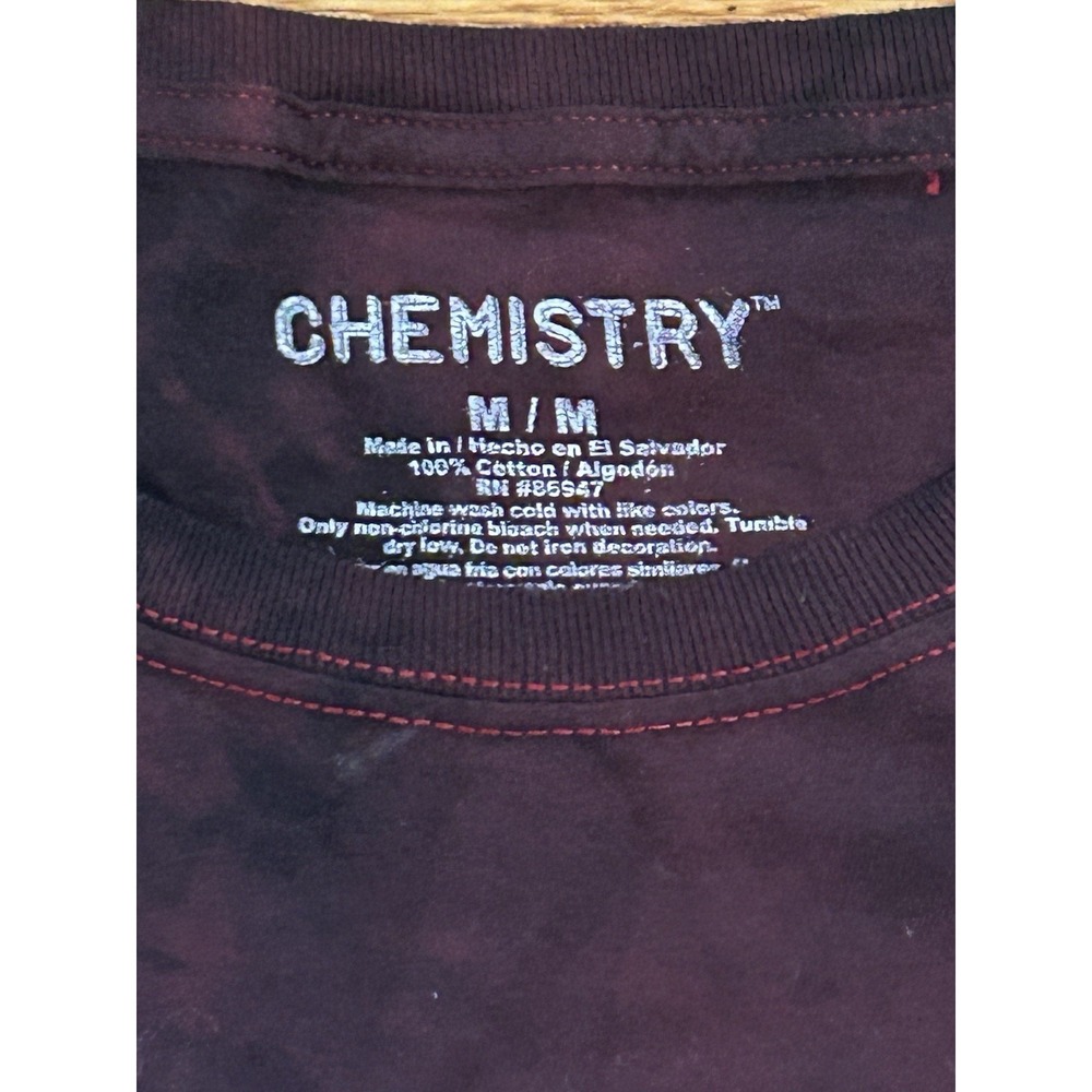 Poetic Justice Tupac 1993 Long Sleeve T-Shirt Men's Medium Burgundy Tie Dye - Picture 5 of 5
